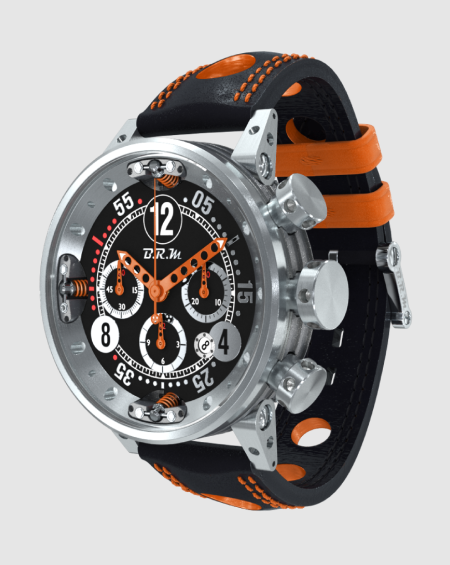 Review High Quality B.R.M Replica Watches For Sale BRM Racing V12-46-SA Orange Chronograph